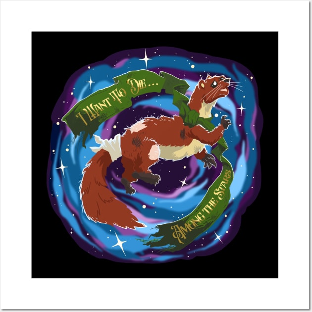 Sprinkle - The Fae Weasel Wall Art by leckydesigns